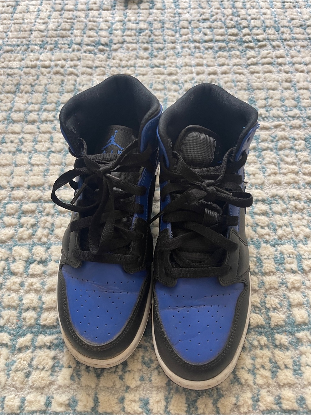 Jordan High Top Sneakers in Blue and Black